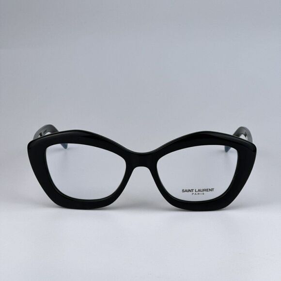 NEW Saint Laurent SL68OPT 001 Black Cat Eye Women Eyeglasses - Picture 7 of 15